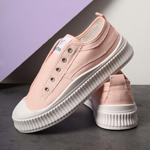 Image of YOHO Cruise Women's Without Lace Trendy Stylish Canvas Slip-On Sneakers (SoS)