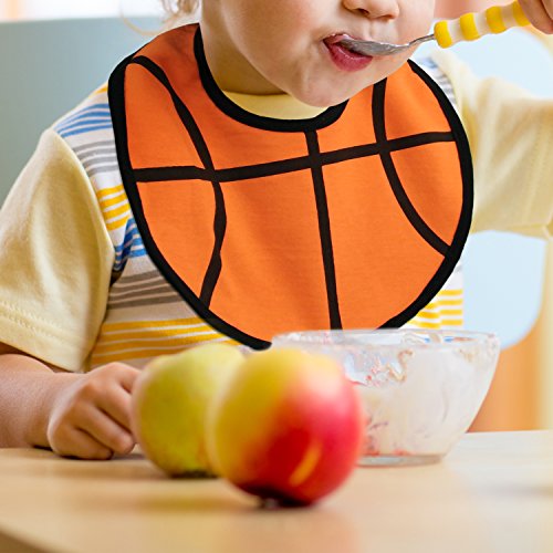 Waterproof Baby Boy Sports Bibs,Triple Layer-Cotton Front,Plastic Liner,Polyester Fleece Back,Highly Absorbent Drooling Burp Cloths For Boys Girls(5Bibs) #TOP2