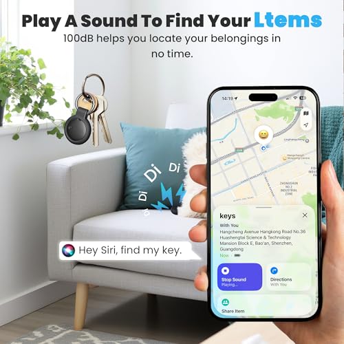 Image of 2026 New Dual System Air Tracker Tags-4 Pack for Both iOS & Android Phones, Bluetooth Tracker Compatible with Apple Find My (iOS) & Google Find Hub (Android) Device for Luggage, Keys, Wallets