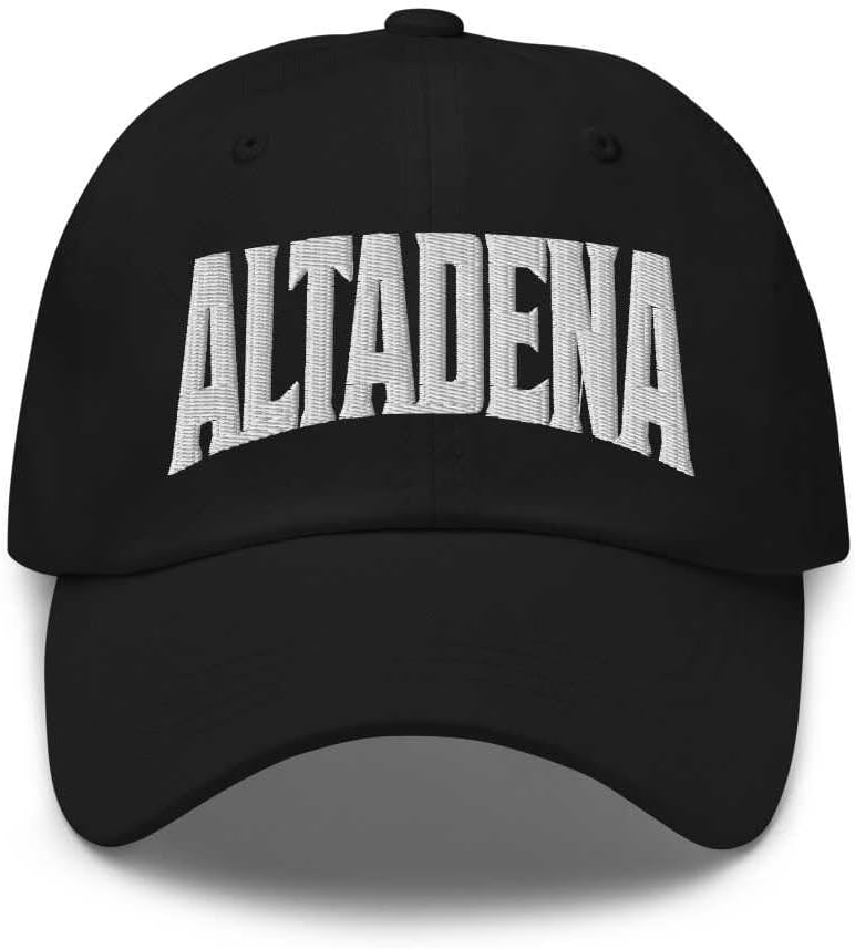 Altadena Baseball Cap Altadena Dad Hat California CA Hat Embroidered Souvenir