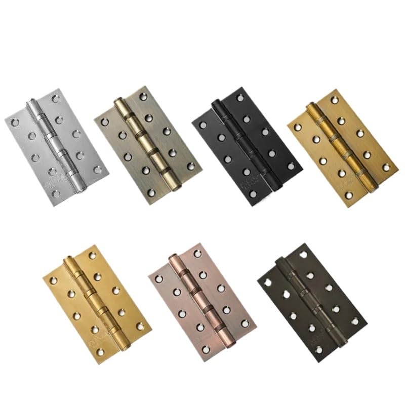 Cerniere 2 Cerniere for Porte in Acciaio Inossidabile 304 da 4 Pollici, connettore Adatto for Porte Pesanti, ferramenta for mobili Cerniere per Porte(Noir)
