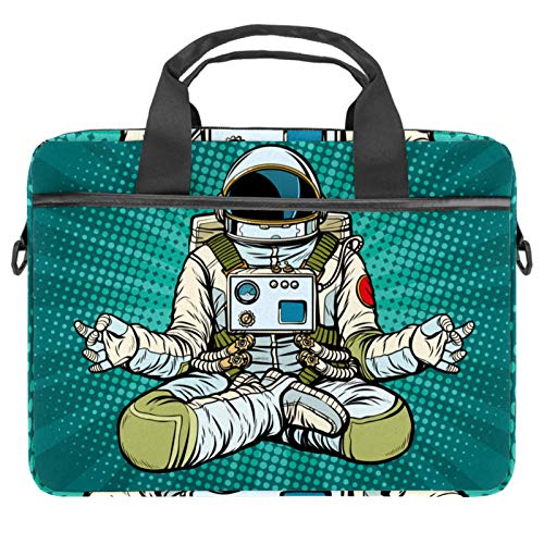 Sacoche bandoulière 13-14 pouces pour ordinateur vert astronaute pour le bureau et fac