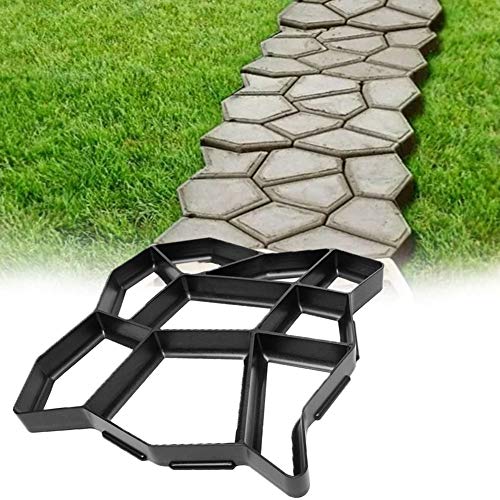 ガーデニングモールド 遊歩道 DIY コンクリート用型枠 オリジナル 景観コンクリート 舗装金型 セメント レンガ金型 洋風 庭園 道路 地歩道 庭石 石畳 芝生型 -