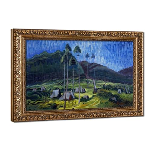 Impression sur toile Emily Carr habiller mur vide cadre suspendu salon bureau 61x91
