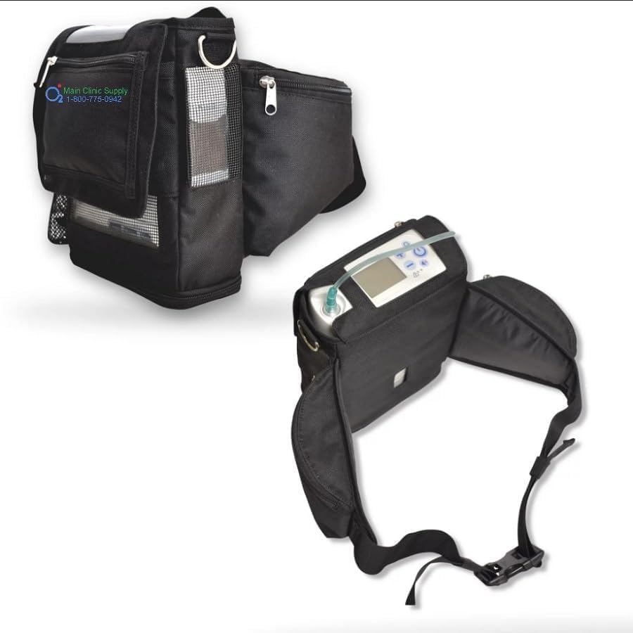 Main Clinic Supply Exclusive O2TOTES Fanny Pack | Compatible with Inogen G5 and Rove 6