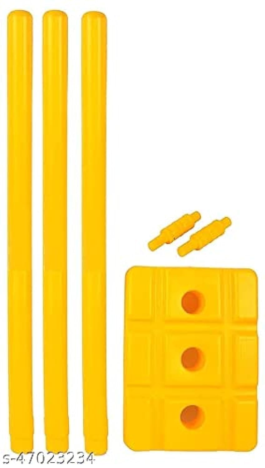 Klapp Heavy Plastic Cricket Wicket Set Unbreakable Stumps (Yellow) (B09KM39F3C) Amazon Price History, Amazon Price Tracker