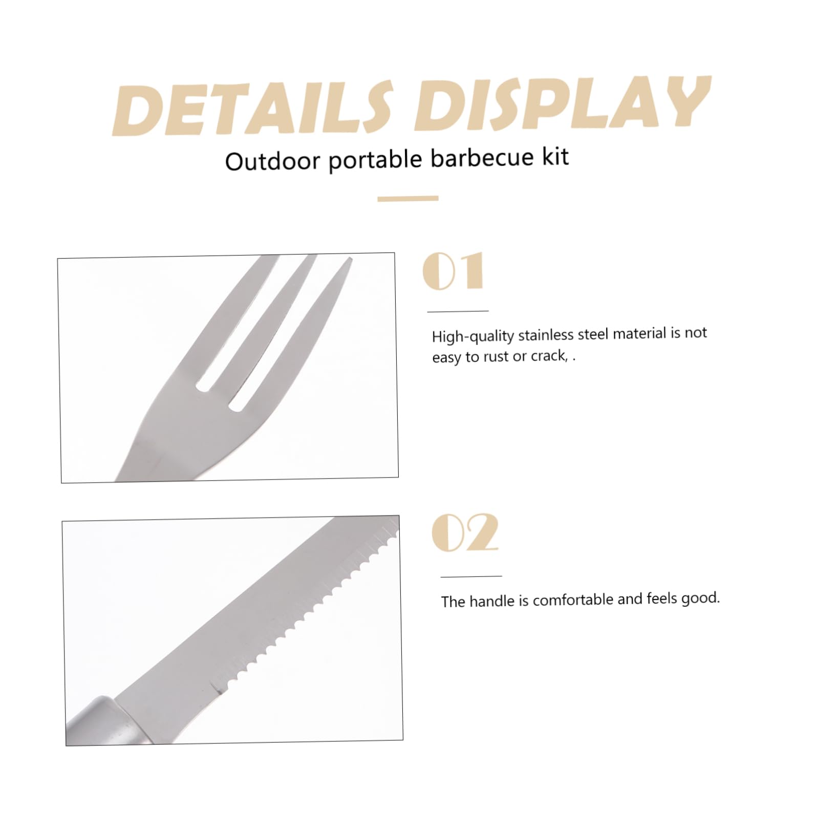 Levemolo 1set Utensili Per Bbq Acciaio Inossidabile Con Kit Di Grigliatura Completo e Portatile Per Cucina All Aperto Accessori Per Barbecue Oxford Per Feste e Occasioni Speciali
