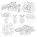 44 Pieces Wedding Hair Comb Faux Pearl Crystal Bride Hair Accessories Hair Side Comb Clips U-shaped Flower Rhinestone Pearl Hair Clips for Bride Bridesmaid