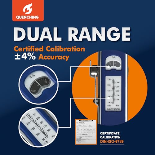 Clé dynamométrique de haute précision ± 4 % en acier robuste CR-V - 4