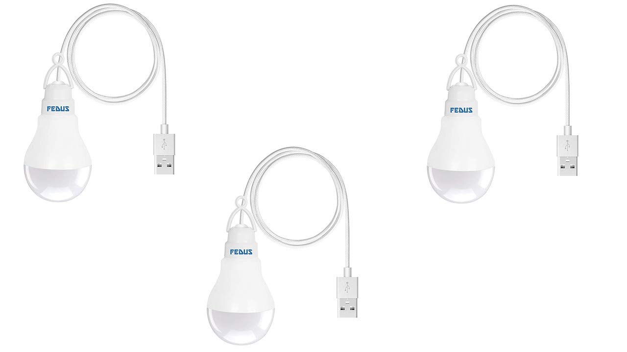 FEDUS [Pack 3,USB Bulb for Power Bank, USB led Light for Power Bank, USB Light for Mobile Lamp/LED USB Bulb Mini LED Night Light led Portable Light - White (B08N18Z9Q7) Amazon Price History, Amazon Price Tracker
