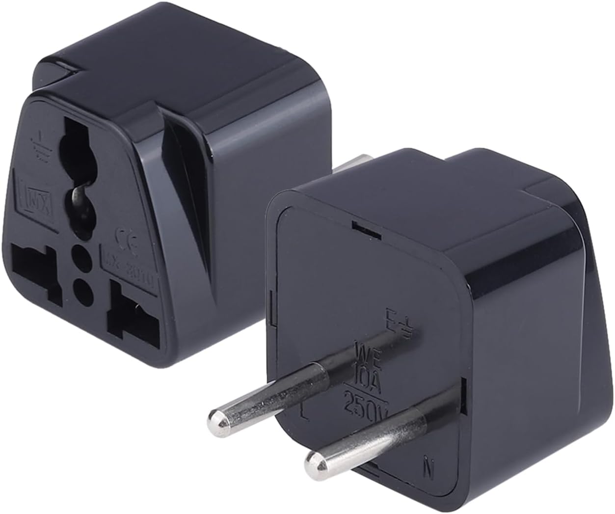 MX Europe Travel Adapter, India to Russia, Europe, Turkey, Italy, China & More Conversion Plug - Type C Travel Adapter - Perfect for Laptop, Camera Charger and More