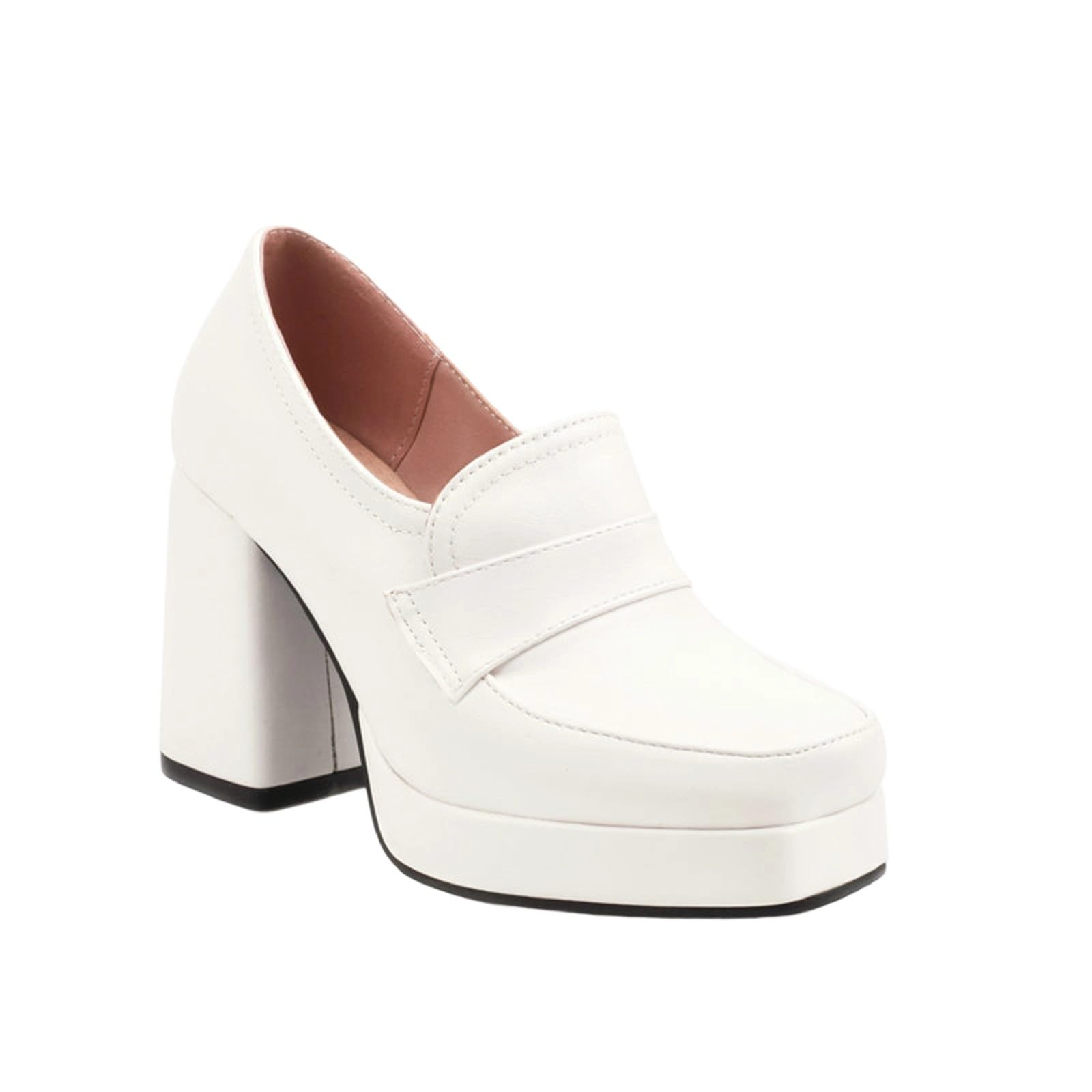 Eleganti Scarpe Mary Jane retrò con Punta Quadrata e Tacco Basso e Spesso, da Indossare Comodamente Tutti i Giorni e in Occasioni Speciali.