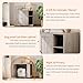 Large Litter Box Enclosure with Litter Collector & Dog-Proof Shelf, Hidden Litter Box Furniture for Self Cleaning Litter Box, Self-Cleaning Litter Boxes Cabinet , Indoor Cat House, Side Table