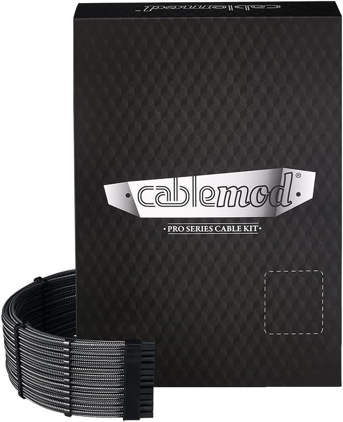 CableMod C-Series Pro ModMesh Sleeved 12VHPWR Cable Kit for Corsair Type 4 RM Black Label/RMi/RMX (Carbon)