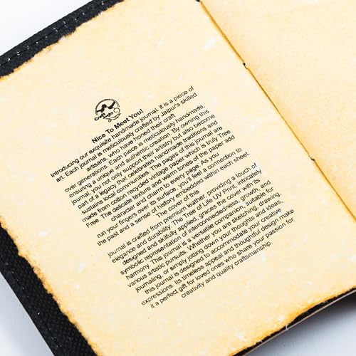Image of CRAFT JUNKY Vintage Leather Journal Diary for Women and Men Travel Diary Notebook for Writing Deckle Edge Paper (A5)