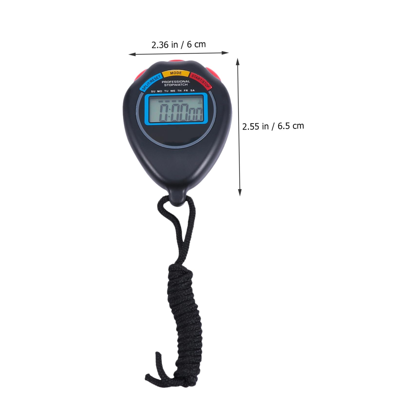 KICHOUSE 3Pcs Professional Electronic Stopwatch Lightweight and Portable Fitness Timer for Running Sports Referee and Training Sessions Durable Design for Use