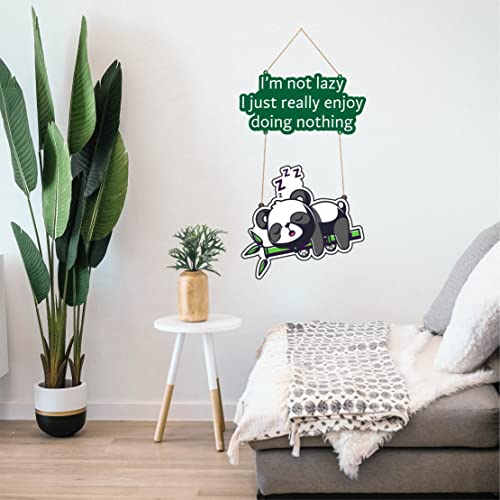 Image of Zesta Panda Wall Decor /Wooden Wall Hanging Decorative Items /Hanging Home Wall Decor Items /MDF Decoration Items /Cute Wall Art For Living Room /Home Decor Items Living Room