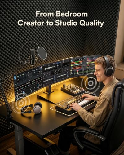 Image of SD SODOCT 24 Pack Self-Adhesive 12 inch X 12 inch X 1.2 inch Egg Crate Soundproof Wall Panels for Studio, Room Acoustic Treatment Foam, Sound Absorbing Foam Black