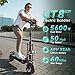 Electric Scooter Adults, 5600W Dual Motor, Up to 50 MPH Max Speed and 60V 33Ah Battery, Large Display, 11