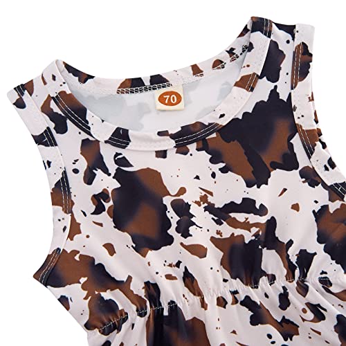 Baby Girl Clothes 0-24 Months Floral Sleeveless Newborn Romper Jumpsuit Outfit Set with Headband3