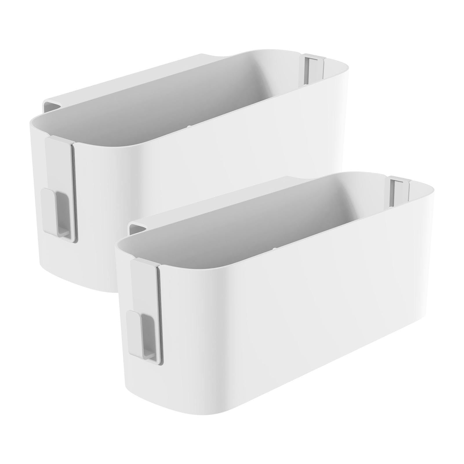 NHBETYS 2 Pack Bedside Storage Caddy with 4 Detachable Hooks Bunk Bed Bedside Organizer Caddy Hanging Storage Basket Bed Organizer Box for Dorm Home Office Mobile Phone Magazine Books