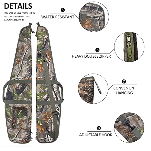 Aumtisc Soft Rifle Gun Case, Shotgun Carrying Bag For Scoped Rifles With Adjustable Shoulder Strap And Velcro Pocket, Camo 48 #TOP5