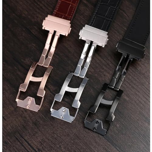 Bracelet cuir véritable 26mm interchangeable pour boîtier Hublot - 4
