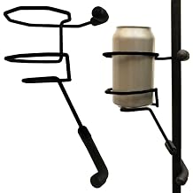 حامل مشروبات سلسلة Swing SH01 Mic Stand لحامل سفر القهوة وزجاجة مياه - صنع في الولايات المتحدة الأمريكية أسود