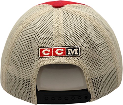 CCM Chicago Blackhawks Snapback Vintage Logo Washed Away Mesh miniatura 3