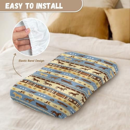 Image of ZOUTAIRONG Western Theme Soft Bassinet Sheets Comfy Polyester Cradle Sheets for Baby Boys Girls Universal Fit for Most Cradle and Bassinet Mattress