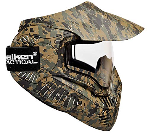 Valken Paintball MI-7 Goggle/Mask with Dual Pane Thermal Lens - Marpat