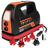 Leader Accessories SUP Electric High Air Pump Vehicle-Mounted Dual Use, Great for Inflatable Stand...