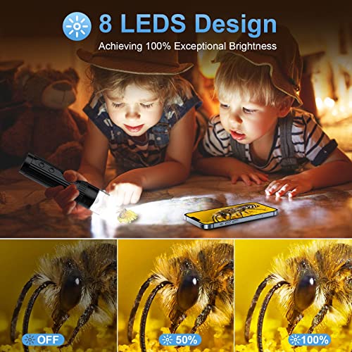 Hayve W1 Foldable Wireless Digital Microscope，Portable 10X-1200X Hd Pocket Microscope, Wifi & Usb Handheld Coin Microscope For Iphone Ipad Android Phone & Computer #TOP6