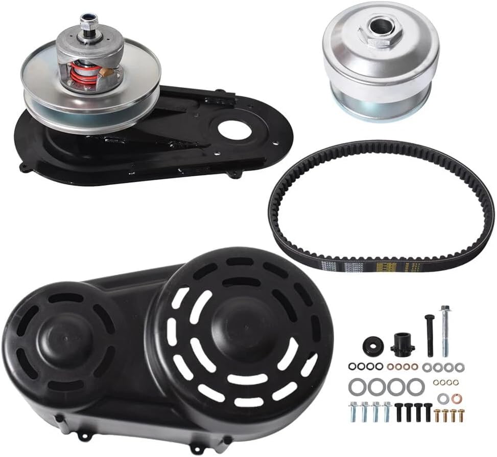 40 Series CVT Torque Converter 1" Bore Pulley Driver Driven 3/4" Driven Clutch Belt Fits for TAV2 Go Kart 203788