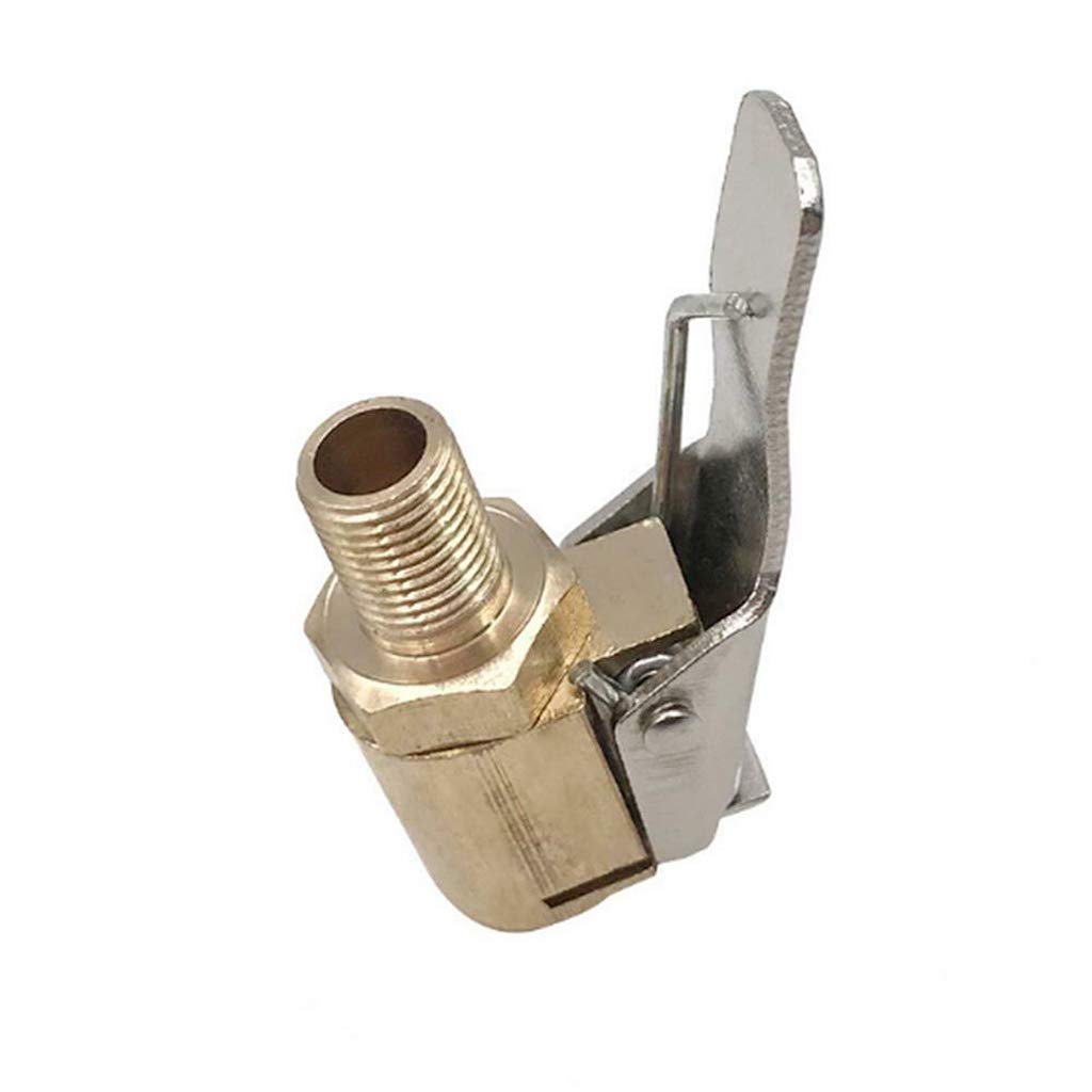 Sueale Tire Inflator On Air Chuck End With Clamp Connector Compressor Portable Inflator Tire Compressor Chuck Hose Tool Parts