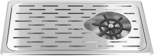 Miniatura 4 de TOPINCN Lavadora Enjuagador de vidrio 2 Lavadora de vidrio G1 Bar Fregadero Plata G1 2 Accesorios Piezas automáticas para salida de agua para alta