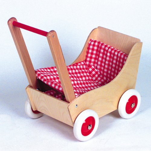 Preisvergleich Produktbild HOLZWENZEL HolzPuppenwagen Laura Mit Garnitur