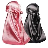 ForceWave 2 PCS Silky Satin Baby Durags for Boys Girls Infant