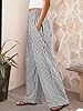 ANRABESS Womens Striped Gingham Palazzo Pants Wide... #2