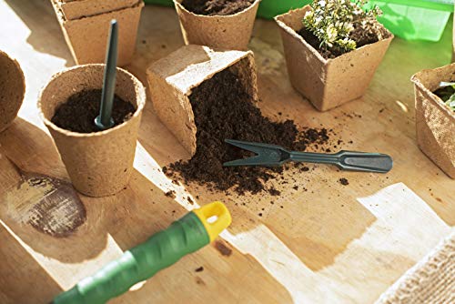 Meister Pikier-Set 2-teilig - Bestehend aus Pikierstab & Pikiergabel - Zum Versetzen von Setzlingen - Aus hochwertigem Kunststoff / Pflanzhilfe / Gartenwerkzeug zur Aussaat / FLOR78850