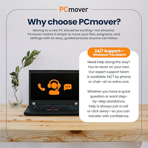 Image of Laplink PCmover Ultimate 11 - Migration of your Applications, Files and Settings from an Old PC to a New PC - Data Transfer Software - With Optional High Speed Ethernet Cable - 2 Licenses