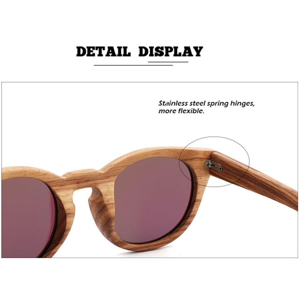 Gafas de sol de madera polarizadas para hombre, protección UV400, para mujer, para viajar, montar a caballo, gafas de moda para mujer.