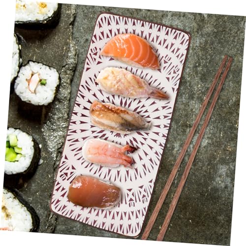 Set de 2 platos decorativos de cerámica para sushi miniatura 5