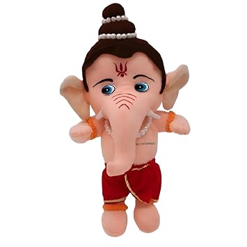 Soft Stuff Bal Ganesh ji Soft Toy for Boys, Girls, Kids, Babies & Adults 25CM Multicolor (Bal Ganesh Soft Toy Perfect for Kids, Babies & Adults)