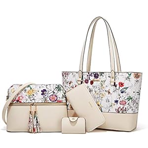 YTL Women Handbags PU Leather Large Shoulder Crossbody Bsgs 4pcs Set for Girls