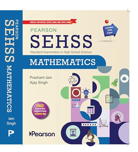 Image of Pearson SEHSS Mathematics for IAPT Standard Examination in High School Science | Class 9-10 Maths Olympiad Preparation | Algebra, Geometry, Trigonometry, Mensuration, Statistics & Practice Papers