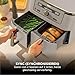 Ninja Dual Zone Digital Air Fryer, 2 Schubladen, 6-in-1, Heißluftfritteuse, 9,5L, Heißluft-Frittieren, Max Crisp, Rösten, Backen, Aufwärmen, Spülmaschinenfeste Körbe, Stone/Gold DZ400EUSTGD