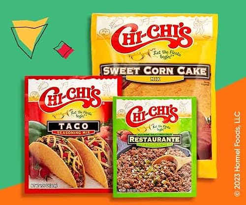 Chi-Chi's Dry Mix Packets Variety Pack, Taco Seasoning 1.25 Oz Pack, Restaurante Seasoning 0.78 Oz Pack, And Sweet Corn Cake 7.4 Oz Pack (24 Pack) #TOP6