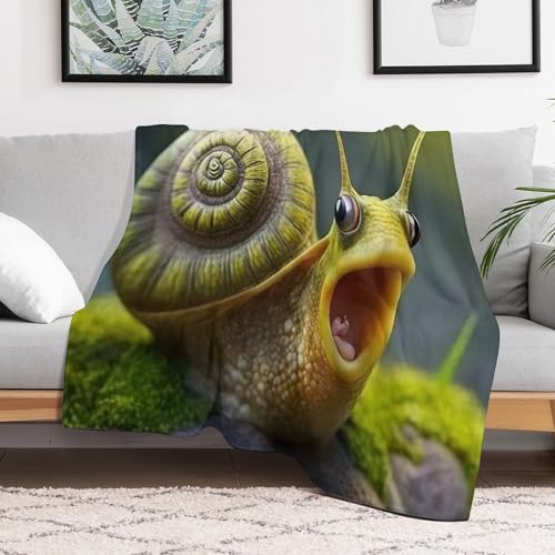 Manta de caracoles para sofá cama franela ligera 130x180 3