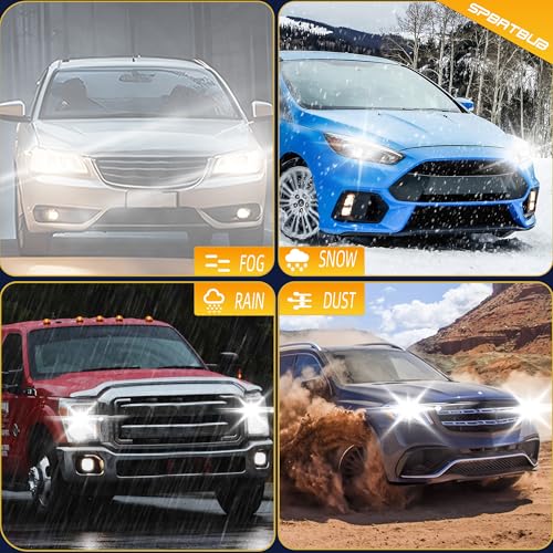 Image of For 2007-2010 & 2015-2023 Ford Edge light Bulbs, 9005 High Beam H11 Low Beam Turn signal Lights Combo, 6-Pack